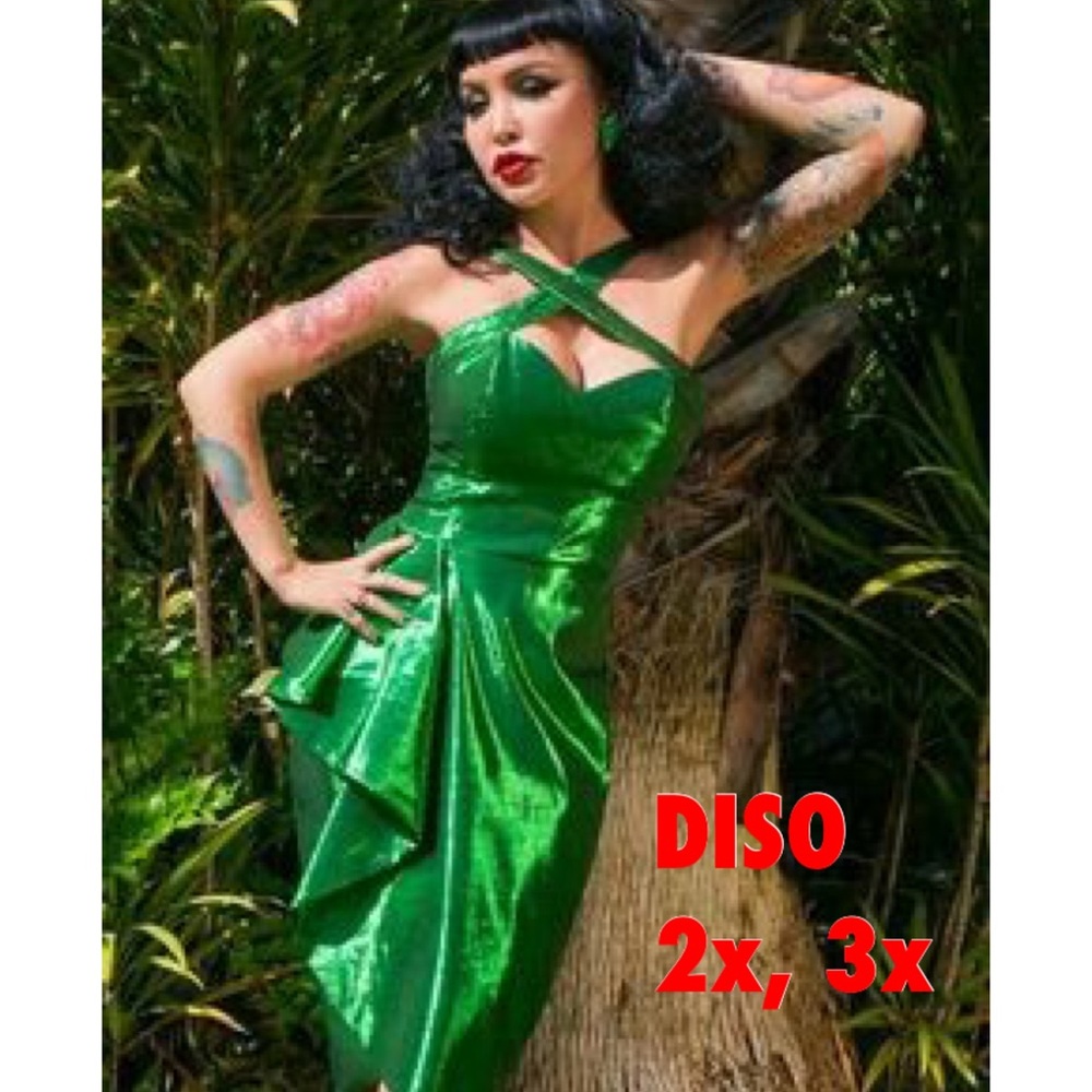 DISO Deadly Dames Voodoo Vixen Green Lame